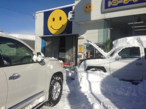 東京オートサロン準備の予定が除雪始めに、明寿ブログ、ランクル200ディーゼル_b0127002_20314324.jpg