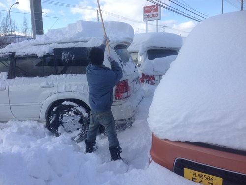 東京オートサロン準備の予定が除雪始めに、明寿ブログ、ランクル200ディーゼル_b0127002_20321979.jpg