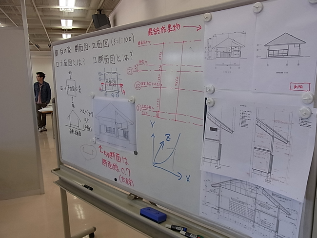 白の家の立断面図をトレース(第6回)_b0186200_17062445.jpg