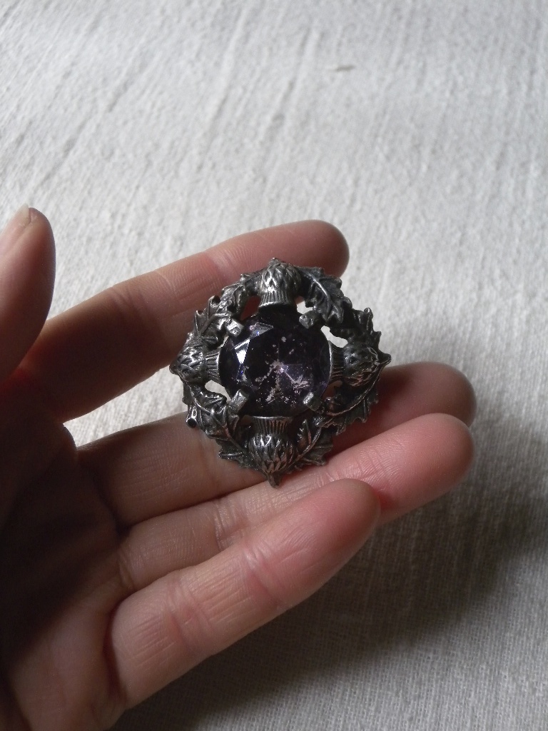 希少！！！イギリス ヴィンテージ MIRACLE社 大きなブローチ ネックレス