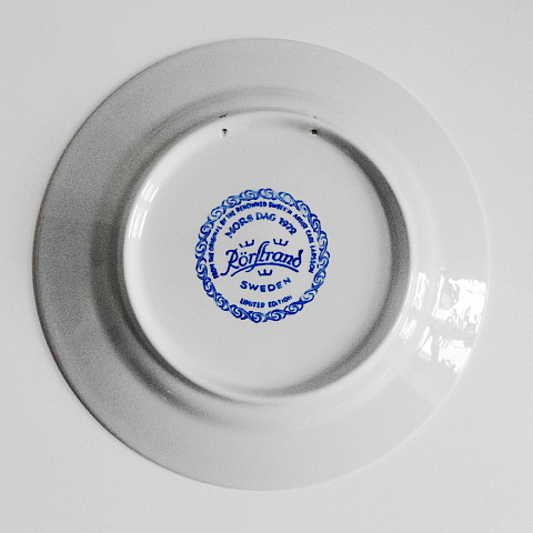 ロールストランドRorstrand社製 母の日 イヤープレート カール