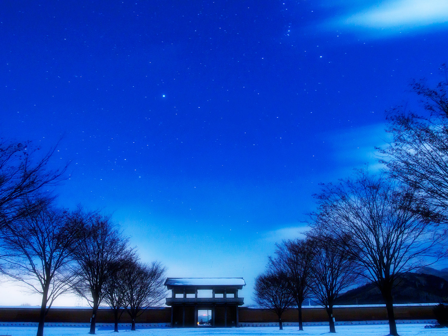 夜の志波城古代公園_a0153950_14453078.jpg