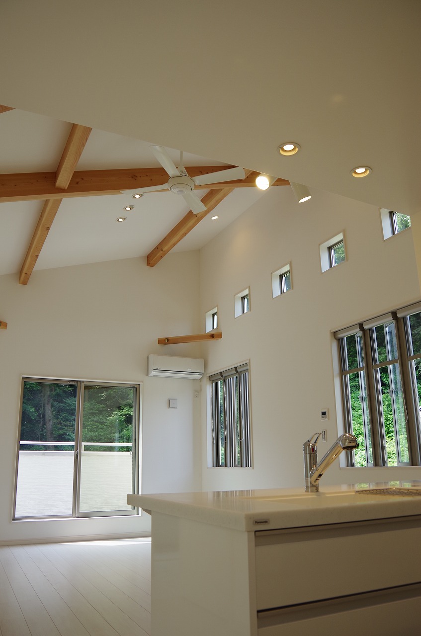 ２階リビングと勾配天井 U Casa建築工房 ウスイホーム ブログ