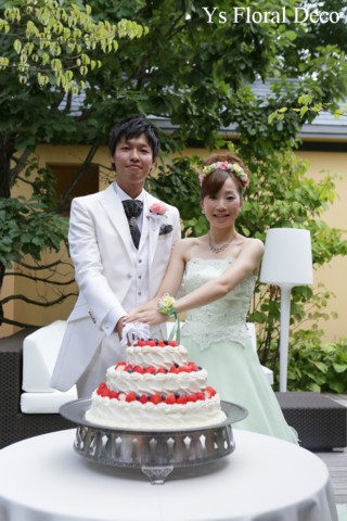 シャーベットグリーンのドレスにあわせる花冠＆リストレット　軽井沢へ_b0113510_11173680.jpg