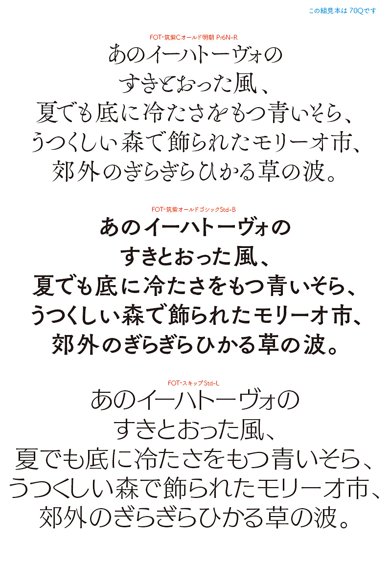Fontworks 2014年の新書体入りました 暗 箱 夜 話 弐 號