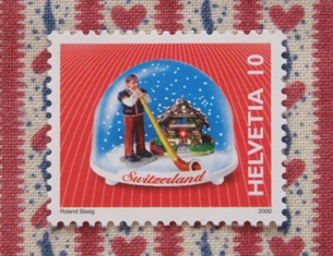 スイスと言えば…な、スノードーム柄の切手 : Der Liebling ～蚤の市