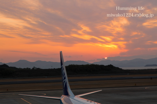 長崎空港の夕暮れ_b0260319_15062384.jpg