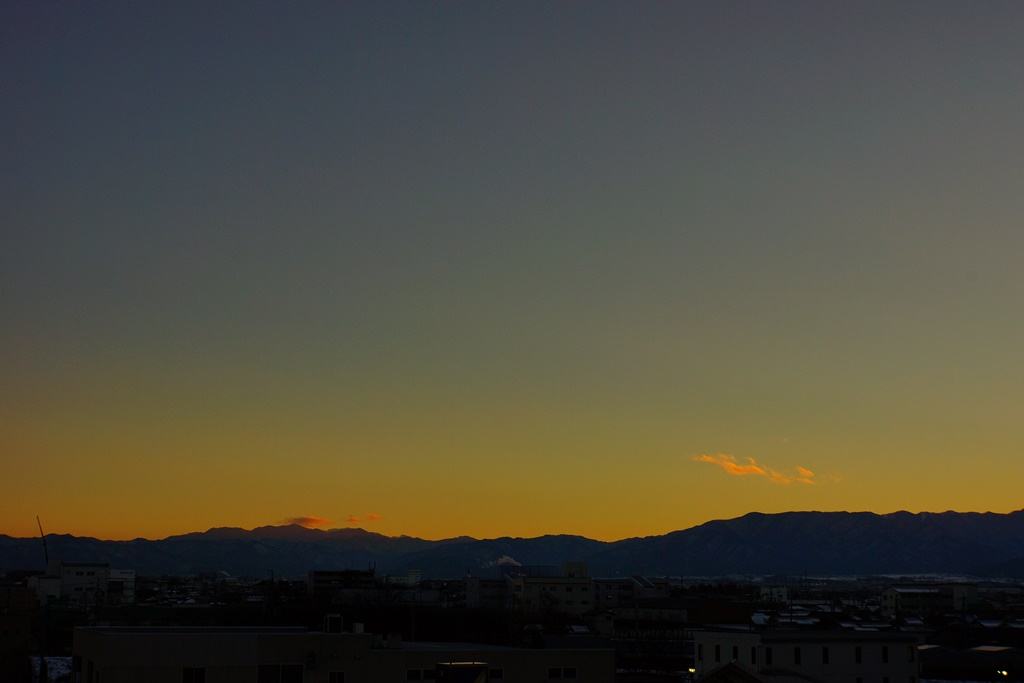 today\'s sunset １月１６日_e0223456_23495173.jpg