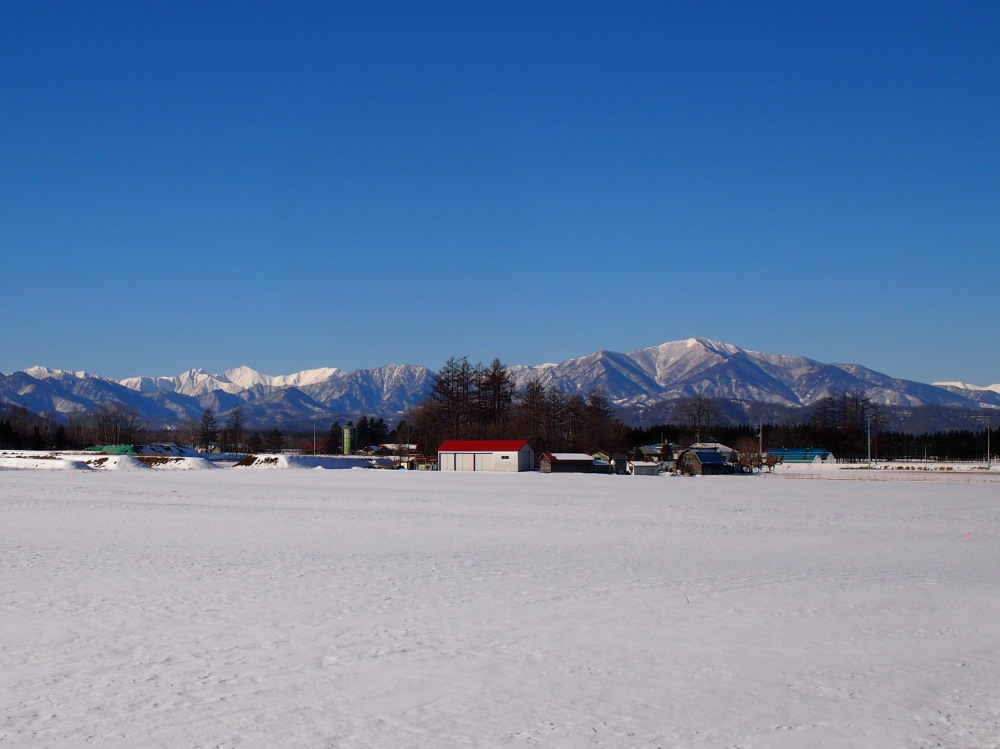 冬の十勝らしい快晴の”日高山脈”と新しくなった”幸福駅”_f0276498_15265620.jpg