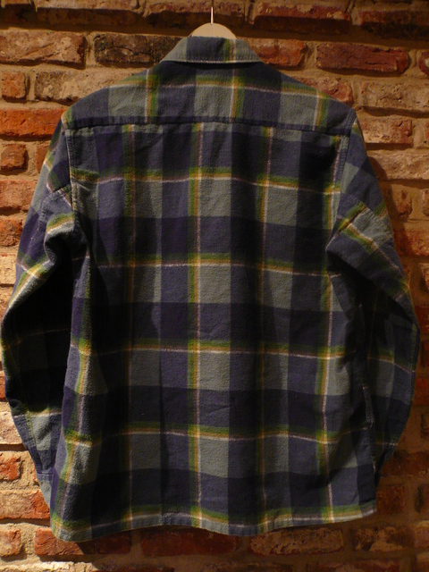 1960-70s \"UNKNOWN\" print flannel BOX-tail shirts ._d0172088_19485682.jpg