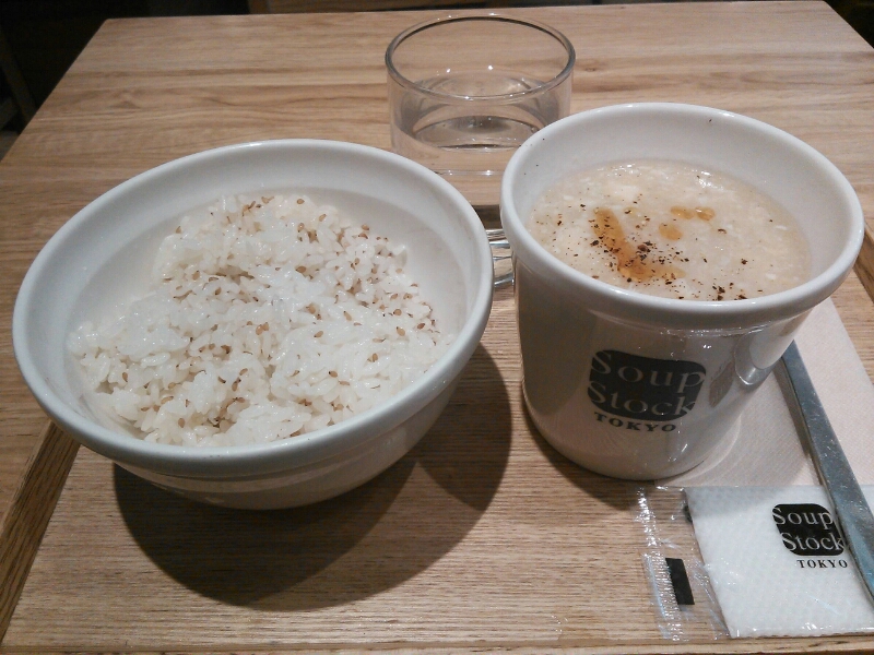 海老と豆腐の淡雪スープ@スープストックトーキョー_c0212604_1226382.jpg