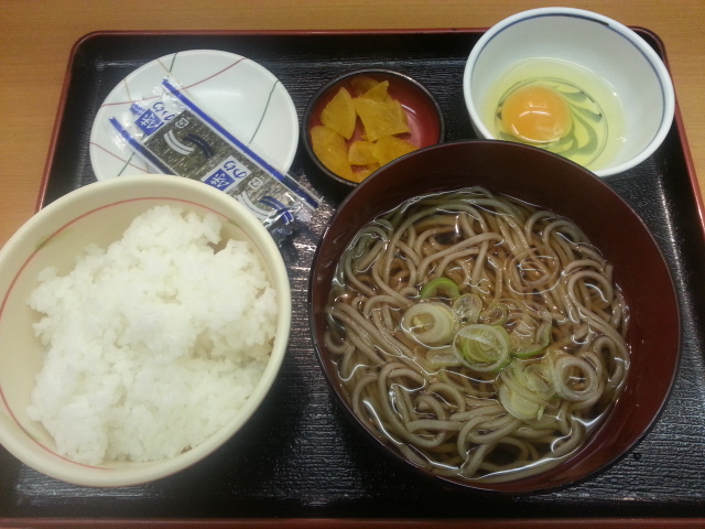 1/18 朝定食¥350@越後そば浅草橋駅店_b0042308_12185558.jpg