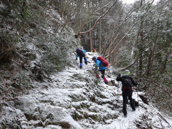 金剛山【ツツジオ谷】：人知れず静寂した登山道に密かに佇む氷瀑_c0066176_21591110.jpg