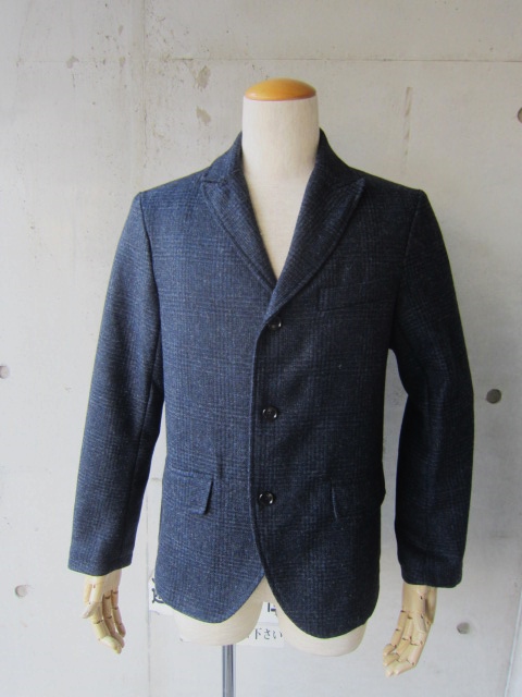 上品なフランスWORK ・・・ Honnete NAVY CHECK WOOL TAILRORED JKT!♪!_d0152280_155990.jpg