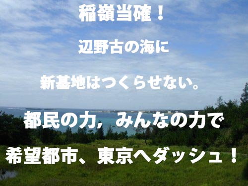 名護市長選挙，稲嶺氏当選確実_c0013092_2135467.jpg