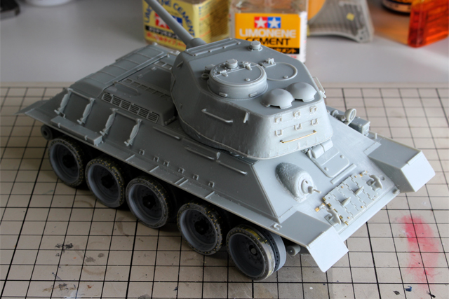 ガールズ＆パンツァー 1/35 T-34/85-プラウダ高校ver.-（その７）_a0207595_17194838.jpg