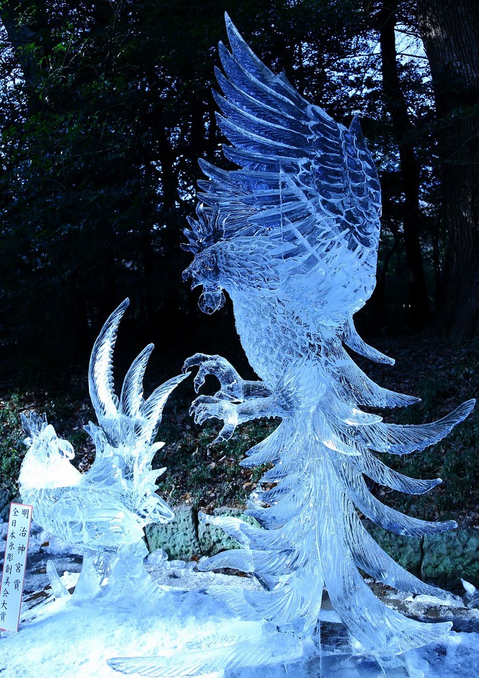 明治神宮奉納・全国氷彫刻展(その2、表彰された作品) : 旅 明治神宮奉納・全国氷彫刻展(その2、表彰された作品) : 旅
