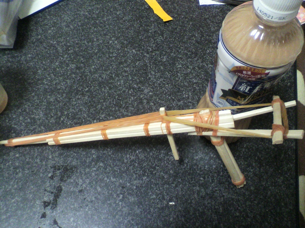 少し本気で割り箸ゴム鉄砲を作ってみました はなおか日和