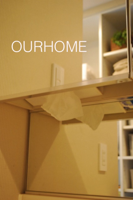 面倒くさがりの ティッシュ置き場 Ourhome