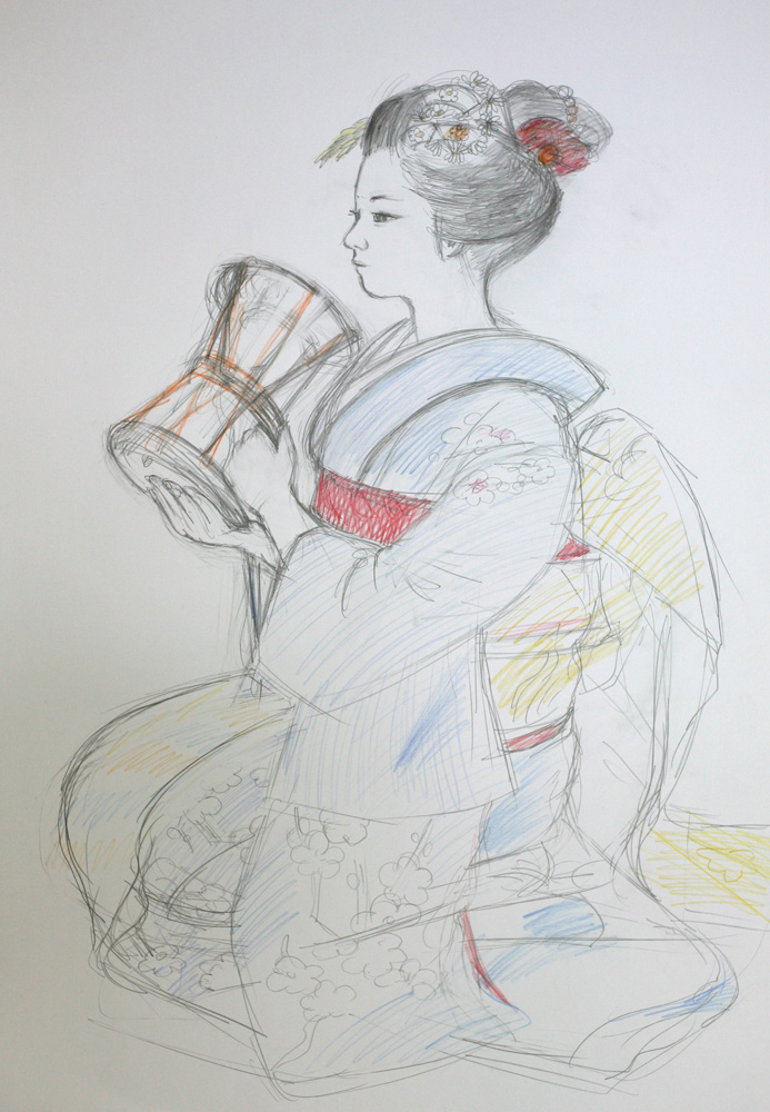 舞妓さん Maiko 黒川雅子のデッサン Blog版