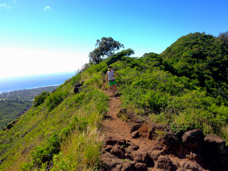 2014/01/17 Mountain Running Trip in Oahu of Hawaii Day.1 Mau\'umae Trail_b0220886_16441090.jpg