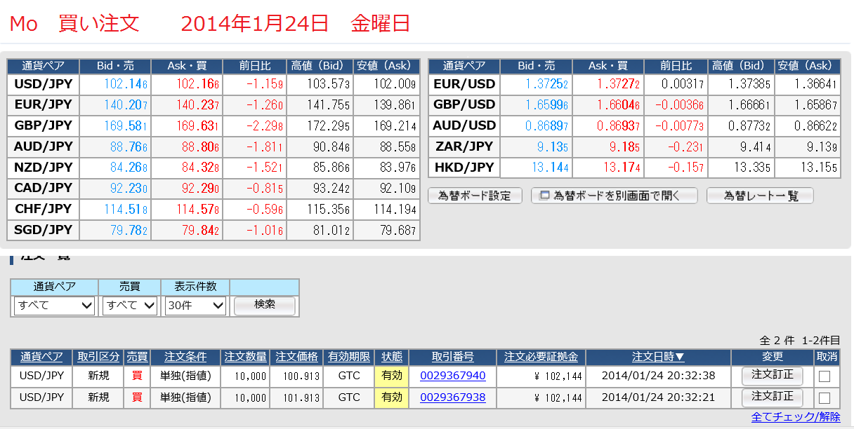 2014年1月24日金曜日 101.913円で、買い注文_c0241996_20545613.png