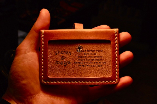 ID card leather strap_b0172633_19561549.jpg