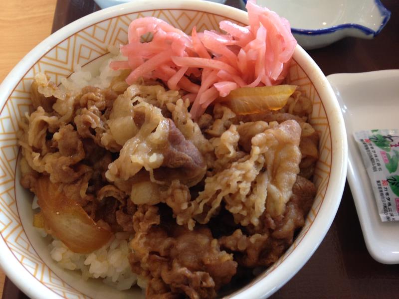 すき家のわさび山かけ牛丼　　　宝塚中筋店_c0118393_11303071.jpg