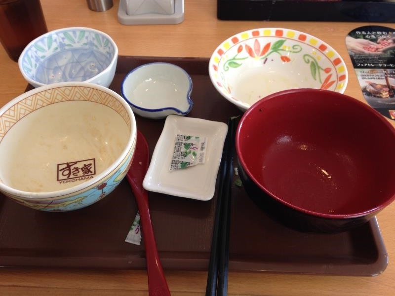 すき家のわさび山かけ牛丼 宝塚中筋店_c0118393_1281933.jpg