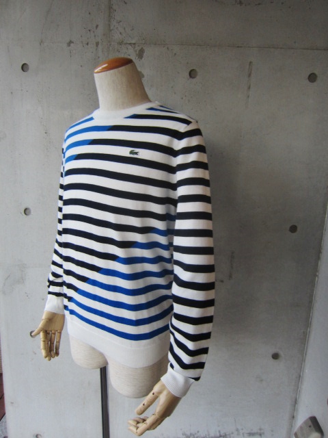 Limited LACOSTE ・・・ HiゲージBORDER KNIT LONG TEE!★!_d0152280_22335831.jpg