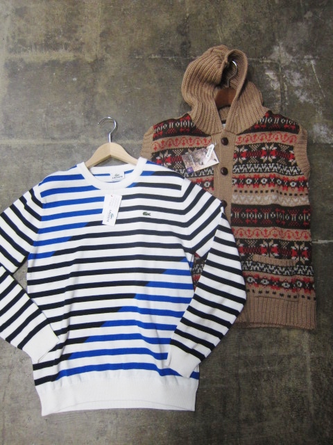 Limited LACOSTE ・・・ HiゲージBORDER KNIT LONG TEE!★!_d0152280_22395512.jpg
