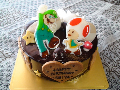 マリオ じゃなくてルイージのお誕生日ケーキ Natureな日々 マリオ じゃなくてルイージのお誕生日ケーキ Natureな日々