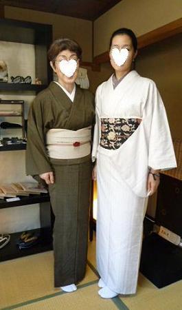 いぶすき紬に白大島、いつもお洒落な母娘さま。_f0181251_18381028.jpg