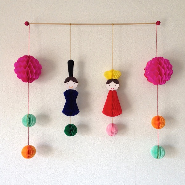 【2/6・11・21】curious craft café「ハニカムペーパーの雛飾り」_a0121669_14385650.jpg