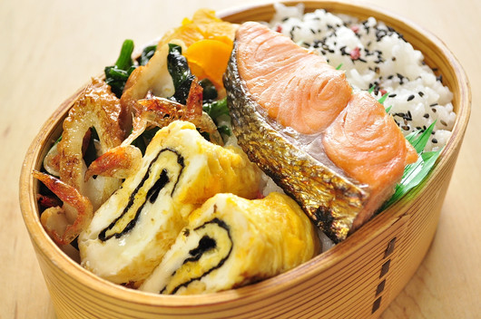 鮭弁当ときのうのお料理教室_b0171098_827103.jpg