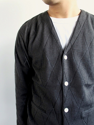 NEEDLES　Diamond Needle Punch V-Cardigan / Charcoal_b0139281_1554970.jpg