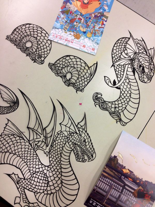 切り絵で卒業制作展 石のコトバ