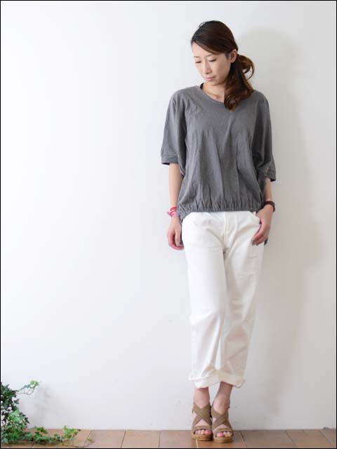 MidiUmi [ミディウミ] 4/5 length denim WHITE [2-71274A] ８分クロップドデニムパンツ ホワイト_f0051306_19491354.jpg