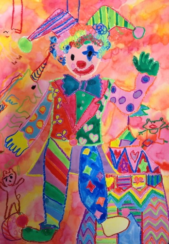 2014.01 サーカスの絵 : アトリエCIEL 子供絵画造形教室