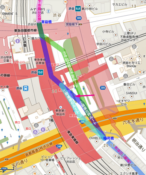 渋谷川暗渠、2度めの移設_c0163001_23581314.jpg