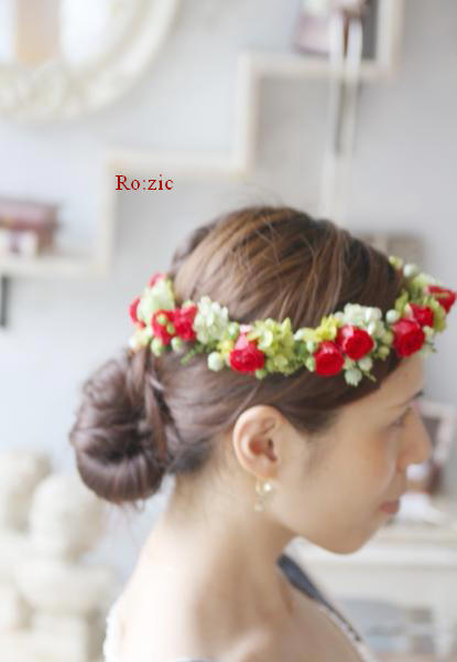2014 2 4 花嫁さま髪型別花冠スタイル集その アップヘア 編みこみ