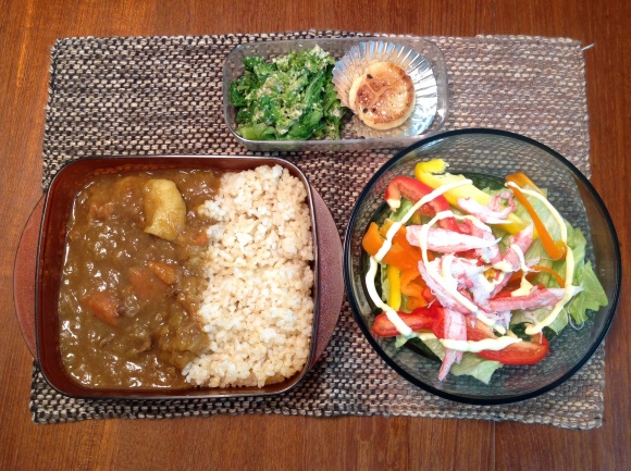 夕食用お弁当 カレーライス Sasakitchen