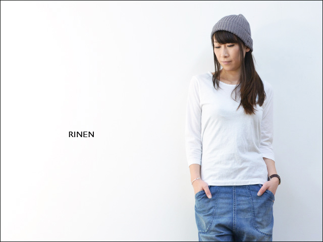 RINEN [リネン] 40/1オーガニック天竺7分袖Uネック [11442] LADY\'S_f0051306_16355441.jpg