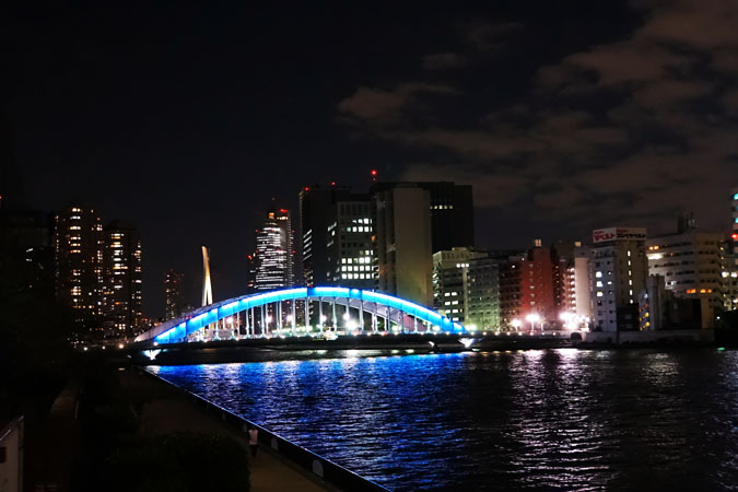 隅田川　清洲橋～永代橋の夜景_a0263109_10505889.jpg