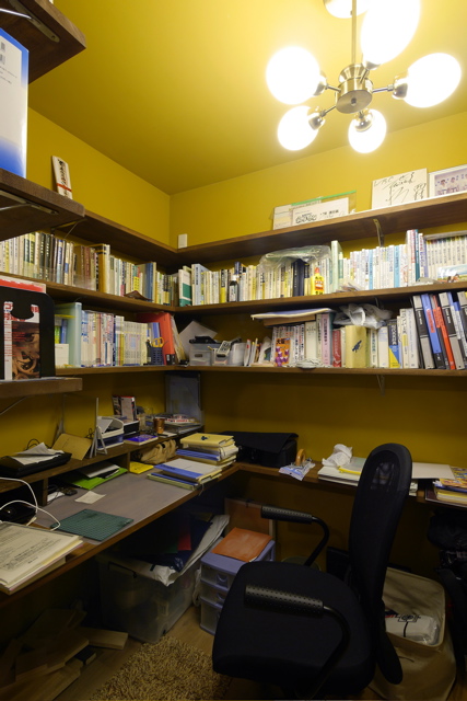 中古住宅リノベーション/空堀の家/1階書斎のようすです。_d0111714_14525775.jpg
