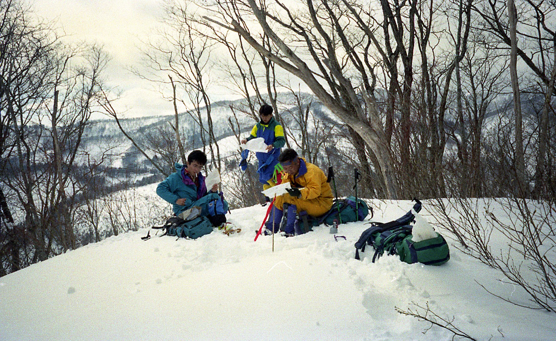 七ヶ宿から 南蔵王二ツ森山  (1995.02.11～12)_d0237340_14204916.jpg