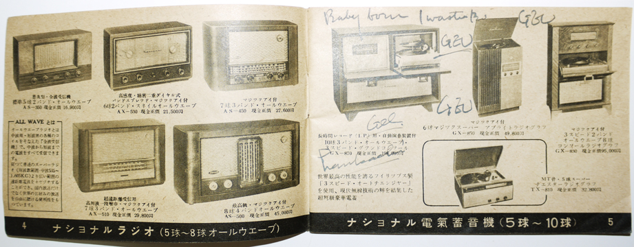 1970年代 家電カタログ 家電カタログ 冷蔵庫/掃除機/洗濯機/電気こたつ/蛍光灯/他 日立