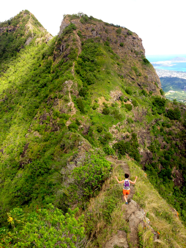 2014/01/21 Mountain Running Trip in Oahu of Hawaii Day.5 Olomana Trail_b0220886_0161678.jpg