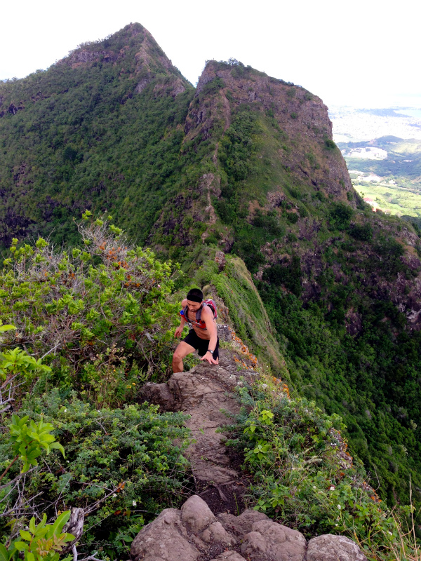 2014/01/21 Mountain Running Trip in Oahu of Hawaii Day.5 Olomana Trail_b0220886_016561.jpg