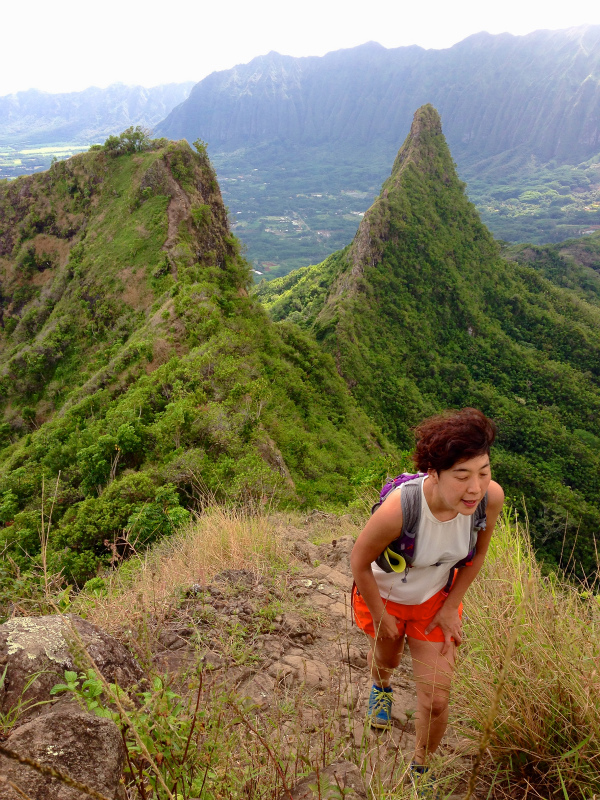 2014/01/21 Mountain Running Trip in Oahu of Hawaii Day.5 Olomana Trail_b0220886_0232057.jpg